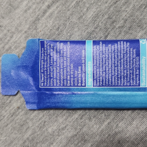 🔴 🆓️ FREE* Eva NYC Brass to Sass Brunet Blue Leave in Cream Conditioner 🔴 - Picture 3 of 5